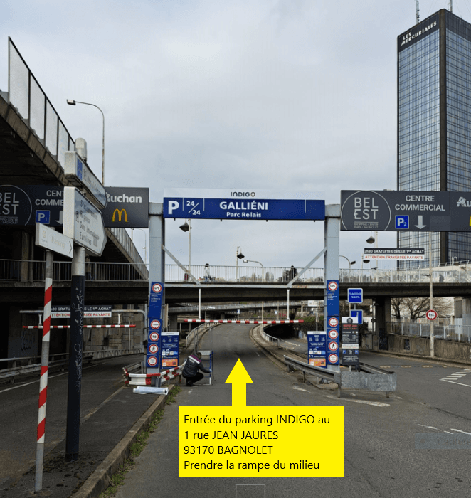 Photo of the INDIGO Porte de Bagnolet Parc relais GALLIENI car park in Bagnolet